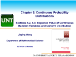 Chapter 5. Continuous Probability Distributions
