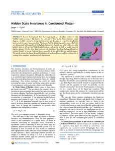 Hidden Scale Invariance in Condensed Matter