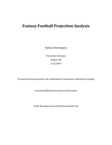 Fantasy Football Projection Analysis