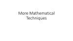 Math Topics - CS Course Webpages