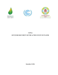 Outcome Document of the Action Event on Water