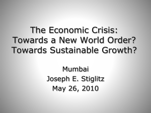 GLOBAL ECONOMIC PROSPECTS: The Continuing Crisis