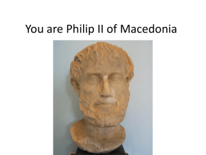 You are Philip II of Macedonia
