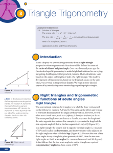 Chapter 08 - Triangle Trigonometry