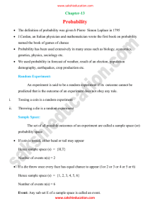 Probability - Sakshi Education