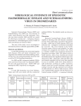 SEROLOGICAL EVIDENCE OF EPIZOOTIC HAEMORRHAGIC