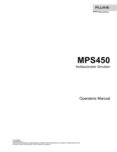 MPS450 - Fluke