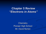 Chapter 5 Review “Electrons in Atoms”