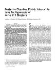 Posterior Chamber Phakic Intraocular Lens for Hyperopia of +4 to +