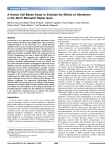 A Human Cell-Based Assay to Evaluate the Effects of Alterations in