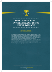 subclAViAn stEAl sYndRoME And oPtic nERVE dAMAGE