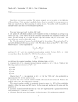 Exam 2 w Solutions (2011) – Intro to Probability and