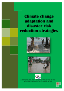 Climate change adaptation and disaster risk reduction strategies
