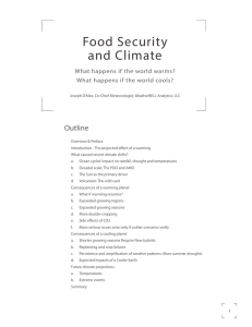 Food Security and Climate
