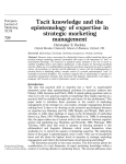Tacit knowledge - Royal Holloway, University of London