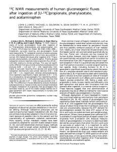 [U-13C]propionate, phenylacetate, and acetaminophen