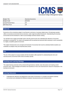 Rationale Aim Teaching and Learning Strategy Learning Outcomes