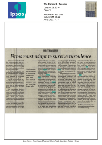 Firms must adapt to survive turbulence