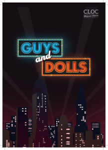 Guys and Dolls Program PDF