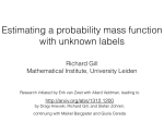 Estimating a probability mass function with unknown labels