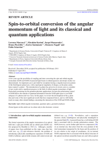 Spin-to-orbital conversion of the angular momentum of light and its