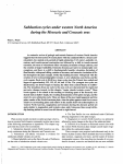 Subduction cycles under western North America during the