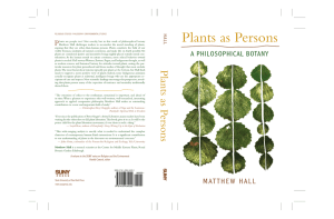 Matthew Hall: Plants as Persons