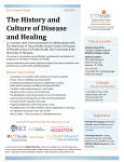 The History and Culture of Disease and Healing