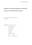 Guidelines for pre-hospital administration of fibrinolytic therapy by