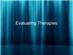 Evaluating Therapies