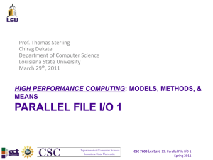 High Performance Computing: Concepts, Methods