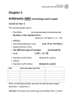 Student Workbook for Ordinary Level Maths - Arithmetic