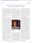 Laurie Glimcher to take the helm of Weill Cornell Medical College