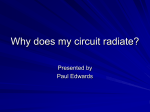 Why does my circuit radiate?