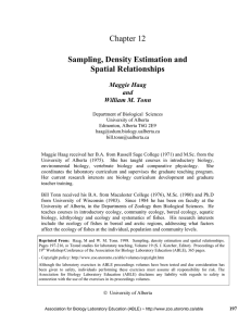Chapter 12 Sampling, Density Estimation and Spatial Relationships
