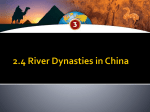 2.4 River Dynasties in China