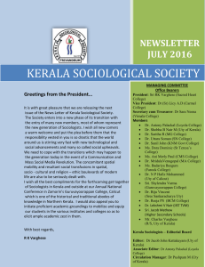 KERALA SOCIOLOGICAL SOCIETY