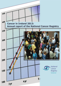 Cancer in Ireland 2013: Annual report of the National Cancer Registry