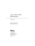 Java Servlet API Specification v 2