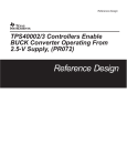 TPS40002/3 Controllers Enable BUCK
