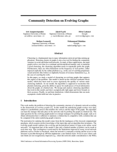 Community Detection on Evolving Graphs