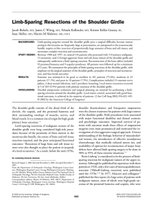 Limb-Sparing Resections of the Shoulder Girdle