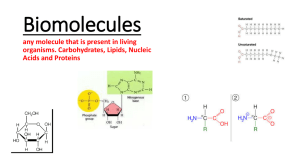 any molecule that is present in living organisms. Carbohydrates