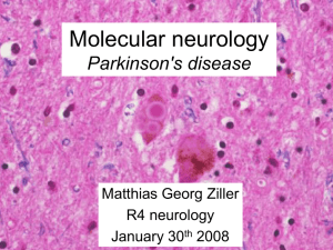 Molecular neurology Parkinson`s disease