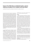 Impact of the DASH diet on endothelial function