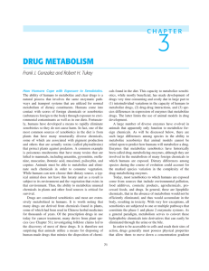 drug metabolism - McGraw-Hill