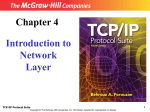 Chapter 4 Introduction to Network Layer