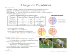 Changes In Populations