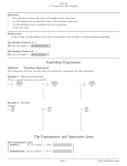 Equivalent Expressions The Commutative and Associative Laws