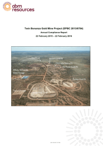 Twin Bonanza Gold Mine Project (EPBC 2013/6784)